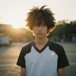 photo of deku, 35mm, f/1.4, Golden Hour light, ,