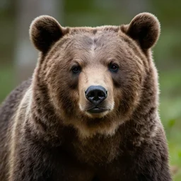 a portrait of a bear