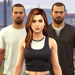 highly detailed portrait of lauren cohen in gta v, stephen bliss, unreal engine, fantasy art by greg rutkowski, loish, rhads, ferdinand knab, makoto shinkai and lois van baarle, ilya kuvshinov, rossdraws, tom bagshaw, global illumination, radiant light, detailed and intricate environment