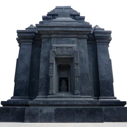 a temple made of obsidian