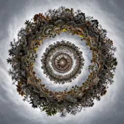 nature breaking into an infinite fractal