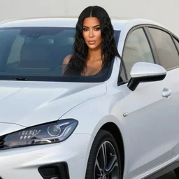 kim kardashian as a car