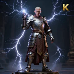 full body pose, hyperrealistic photograph of a monk manipulating thunder standing upright wearing knight armour, dim volumetric lighting, 8 k, octane beautifully detailed render, extremely hyper detailed, intricate, epic composition, cinematic lighting, masterpiece, trending on artstation, very very detailed, stunning, hdr, smooth, sharp focus, high resolution, award winning photo