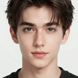 art by Ilya Kuvshinov, portrait of a beautiful young male! beautiful face, symmetrical face, beautiful eyes, semi realistic anime, anime! 4k