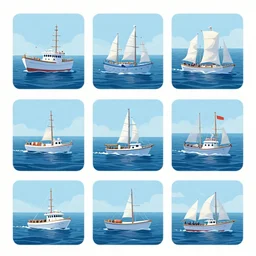 a tale on a boat on the seas story board, surprise me
