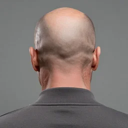 the back of walter white's bald head