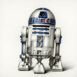 a pencil sketch by leonardo davinci of the droid r 2 d 2, machine, sketch, da vinci, old masters, paper,