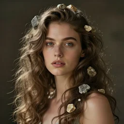 the lady who walked to me, tender and strong, with stones in her hair. hd