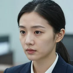 close - up face of an office lady, by 司 机, 橡 树 山 雨, 黄 凤 年 啊, ruo xin, rongzhen luo, fenghua zhong, ruan jia. fine details, trending on artstation.