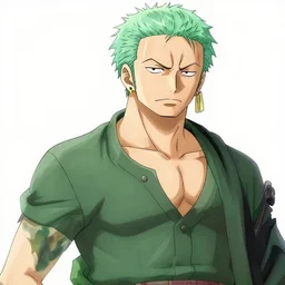 Rorona Zoro in the style of kentaro miura
