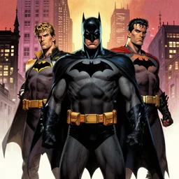 greg capullo, Frank frazetta, batman, Gotham city background, concept art, trending on artstation