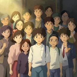 crowds,, james gilleard, atey ghailan, makoto shinkai, goro fujita, studio ghibli, rim light, exquisite lighting, clear focus, very coherent, plain background, soft painting