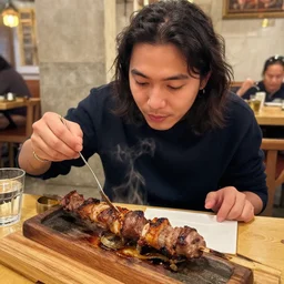 asticot qui mange un kebab