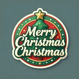 Merry Christmas logo, trending on artstation, 30mm, by Noah Bradley