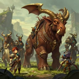 mount epic brown elekk screenshot world of warcraft mounts worldboss fantasy comics that looks like it is from borderlands by jesper ejsing, by rhads, makoto shinkai alena aenami artworks in 4 k beeple, thomas kinkade heartstone league of legends dofus overwatch