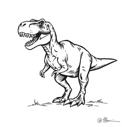 how to draw a t - rex