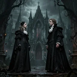 demonic gothic victorian scenery in the style of michael whelan and stefan koidl. hyperdetailed photorealism by greg rutkowski, 1 0 8 megapixels, cinematic lighting