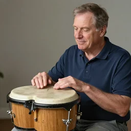 My dad Steven just took a hit from the bongo and have good time being gracefully relaxed in the garden, sunset lighting. My second name is Carell