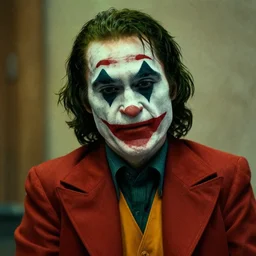 film still of River Phoenix as joker in the new Joker movie
