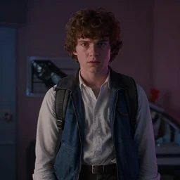 Delorean in Stranger Things, film still, screenshot from Stranger Things