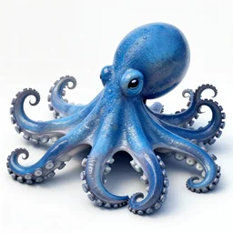 blue octopus. detailed. deep. masterpiece. hingre