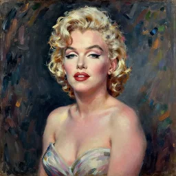marilyn monroe. art by renoir.