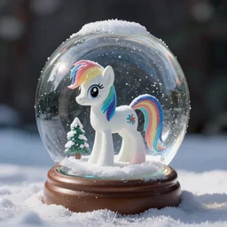 snow globe of equestria, artstation, photorealism