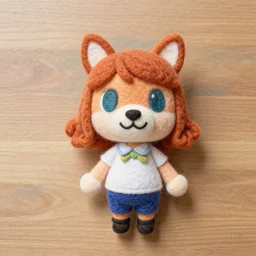 a needle felted isabelle from animal crossing, needle felting art.