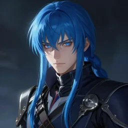 realistic portrait of Sinon from sword art online, blue hair, dramatic lighting, illustration by Greg rutkowski, yoji shinkawa, 4k, digital art, concept art, trending on artstation