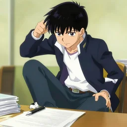 reigen from mob psycho 1 0 0 commiting tax fraud