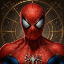 portrait of a evil spiderman in heightened detail, poised, intense emotion, detailed facial expression, detailed surroundings, intricate, elegant, highly detailed, centered, digital painting, artstation, concept art, smooth, sharp focus, illustration, by ( ross tran ), wlop