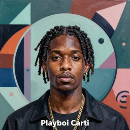 Playboi Carti profile picture by Sachin Teng, asymmetrical, Organic Painting , Matte Painting,  geometric shapes, hard edges, graffiti, street art:2 by Sachin Teng:4