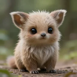 hyperrealistic photo of cute furry alien animal unknown