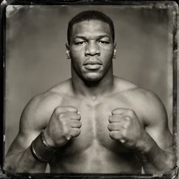 tintype photo of mike tyson