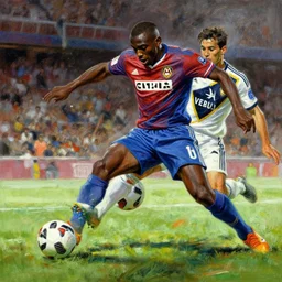 mario balotelli blunder vs la galaxy 1 0 years ago painting by frank frazetta 4 k