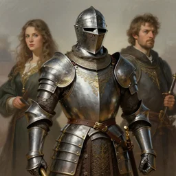 depiction of a battle - tested warrior wearing ornate armor, illustration by mandy jurgens and william adolphe bouguereau, artgerm, 4 k, digital art, surreal, highly detailed, artstation, digital painting, concept art, smooth, sharp focus, illustration by mandy jurgens and william adolphe bouguereau