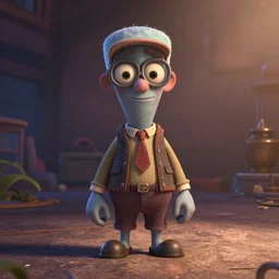 squidward in style of Pixar