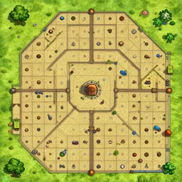tiled ttrpg dungeon map
