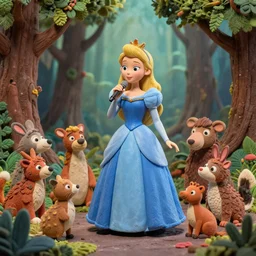 by laura makabresku, by jason pearson, by mat collishaw defined claymation. a beautiful performance art of princess aurora singing in the woods while surrounded by animals. she looks so peaceful & content in the company of the animals, & the colors are simply gorgeous.