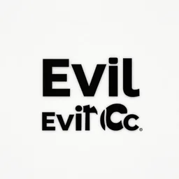 the logo of the company Evil Inc, minimalistic