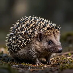 a hedgehog with metal spines