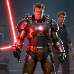 bill belichick sith lord by dave gibbons, power armor, red lightsaber, artstation, maya, engine, pixar, highly detailed illustration, masterpiece, epic, ilvya kuvshinov, rossdraws, matte painting