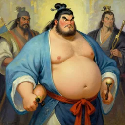 wuxia, attractive beefy man, character design, colorful, painting by gaston bussiere, craig mullins, greg rutkowski, j. c. leyendecker