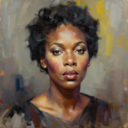 hyper detailed 3 d render like an oil painting - portrait of nina simone, houdini algorithmic generative render, abstract brush strokes, masterpiece, edward hopper and james gilleard, zdzislaw beksinski, mark ryden, wolfgang lettl, hints of yayoi kasuma, octane render, 8 k