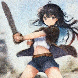anime girl holding a saw, action pose, highly detailed beautiful, pixiv