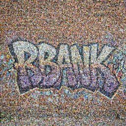 RBANK writton a brick wall in a graffiti style, wlop, octane, 8k