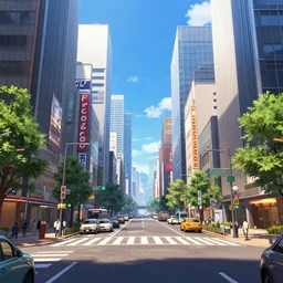 Streetview, San Frantokyo city by a Really Good Artist and Anime Background Painter, trending on Artstation, 4k, CGSociety, Unreal Engine