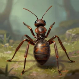 A large ant queen standing on her hind legs formian starfinder ,  digital art,  Wayne Barlowe