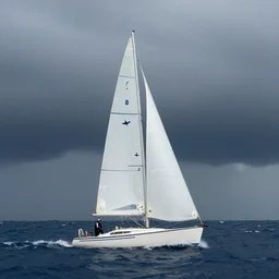 sailing off into the storm