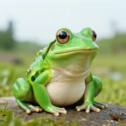 a portrait of a 🐸 in a scenic environment by vito acconci